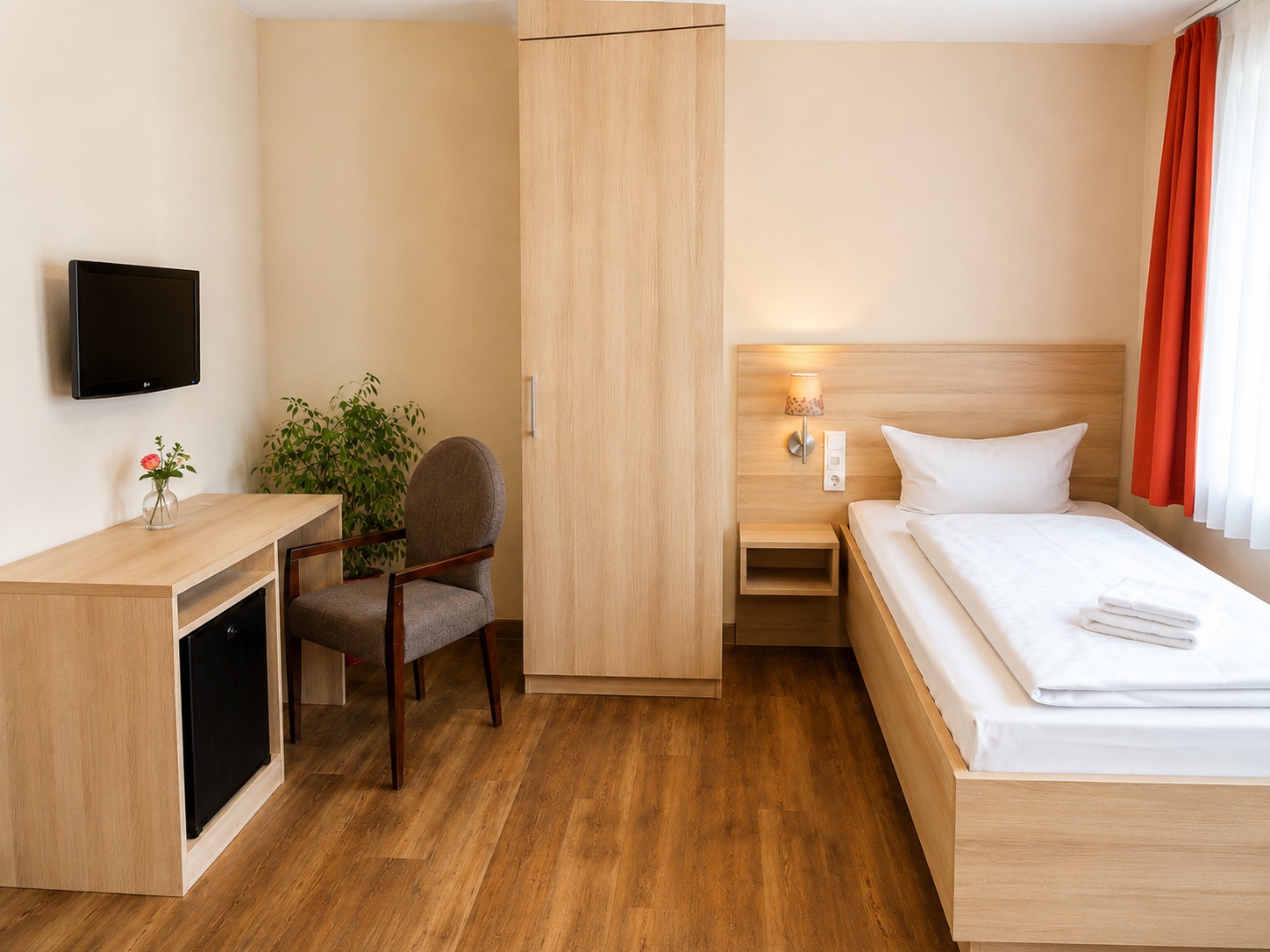 Einzelzimmer im Hotel Karl's Burg