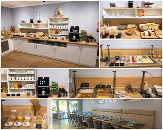Frühstück im Eiscafé – Buffetübersicht